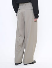 Load image into Gallery viewer, TAUPE BEIGE LONG WIDE TROUSERS
