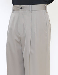 TAUPE BEIGE LONG WIDE TROUSERS