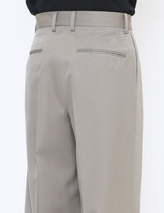 TAUPE BEIGE LONG WIDE TROUSERS