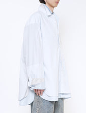 Load image into Gallery viewer, OFF BLUE OVERSIZED LAYERED SHIRT
