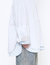 Load image into Gallery viewer, OFF BLUE OVERSIZED LAYERED SHIRT
