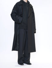 Load image into Gallery viewer, BLACK UNTWISTED YARN FADE SWEAT HOOD LS
