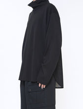 Load image into Gallery viewer, BLACK WOOL SILK KNIT HIGH NECK LS
