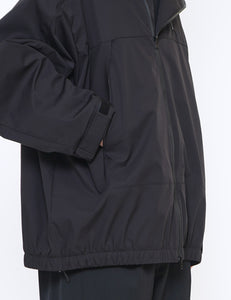 BLACK WEATHER PROTECTION HOODED JACKET