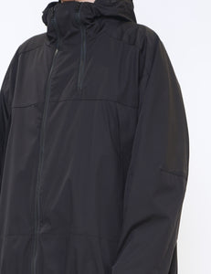 BLACK WEATHER PROTECTION HOODED JACKET