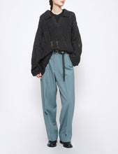 Load image into Gallery viewer, CARBON SILK MOHAIR SKIPPER SWEATER
