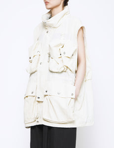 L.YELLOW MULTI POCKETS DETACHABLE UTILITY BLOUSON