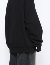 Load image into Gallery viewer, BLACK COTTON SMOOTH KNIT LS
