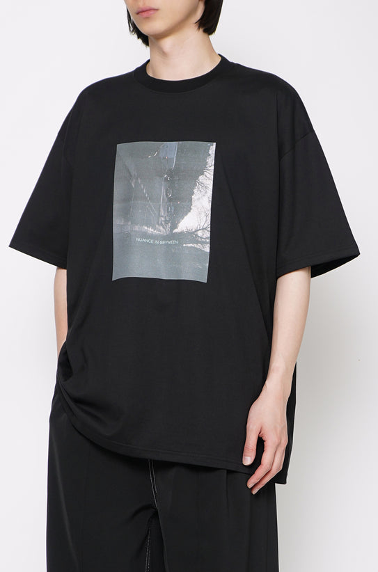 ssstein Cotton/Silk Twill Oversized Skipper Shirt Black