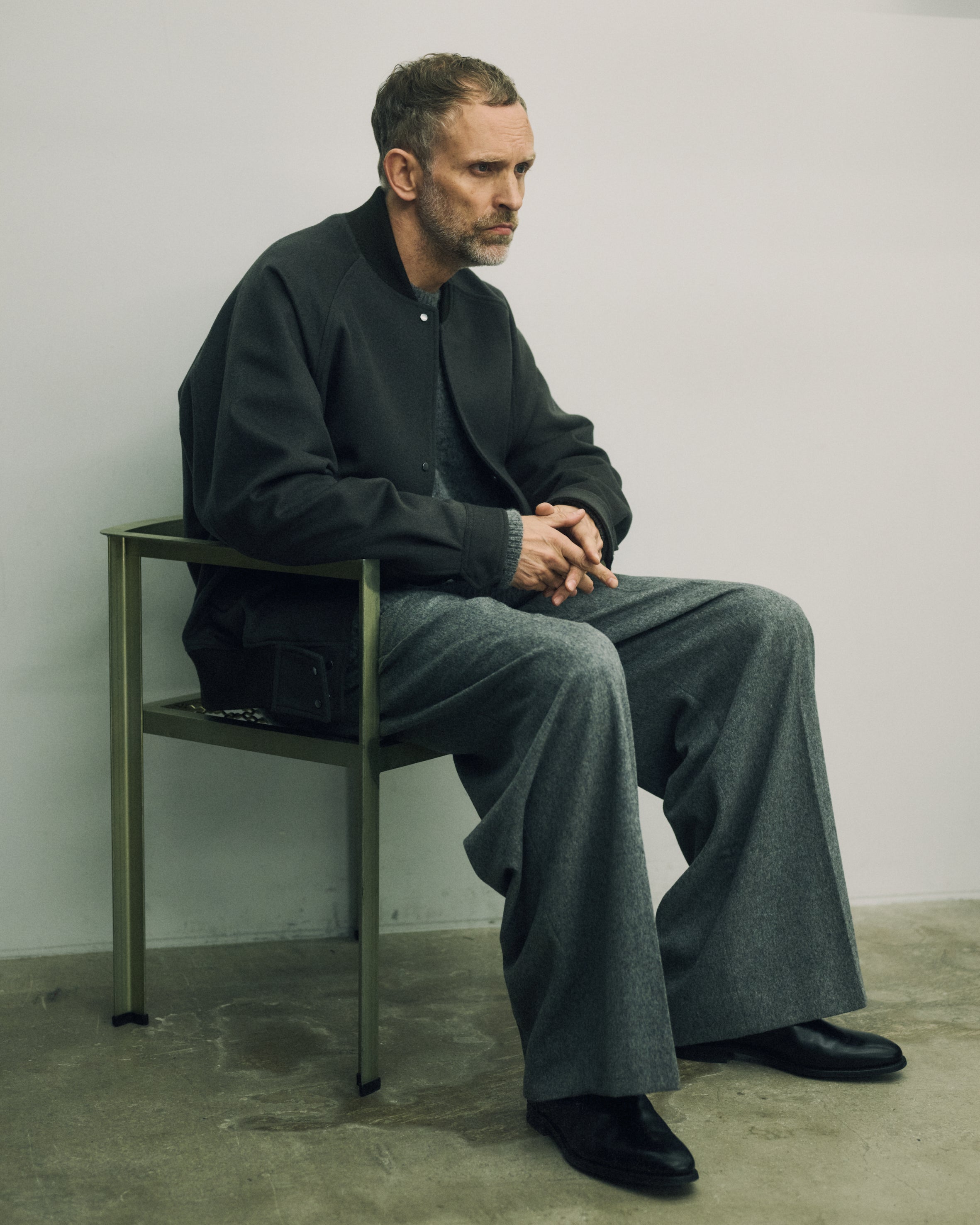 GREY W/CA BEAVER EXTRA WIDE TROUSERS