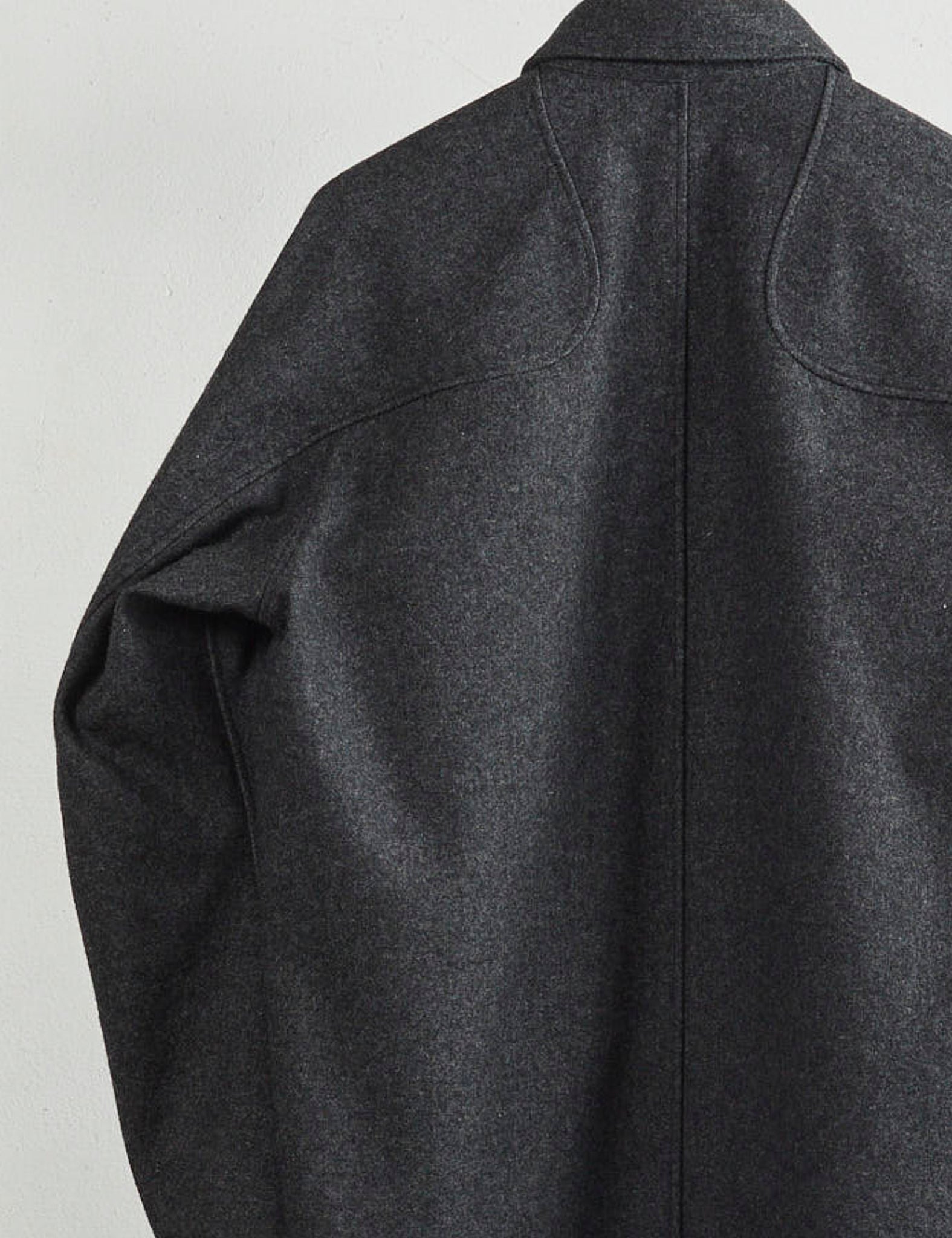 WOOL FLY FRONT LONG SLEEVE SHIRT