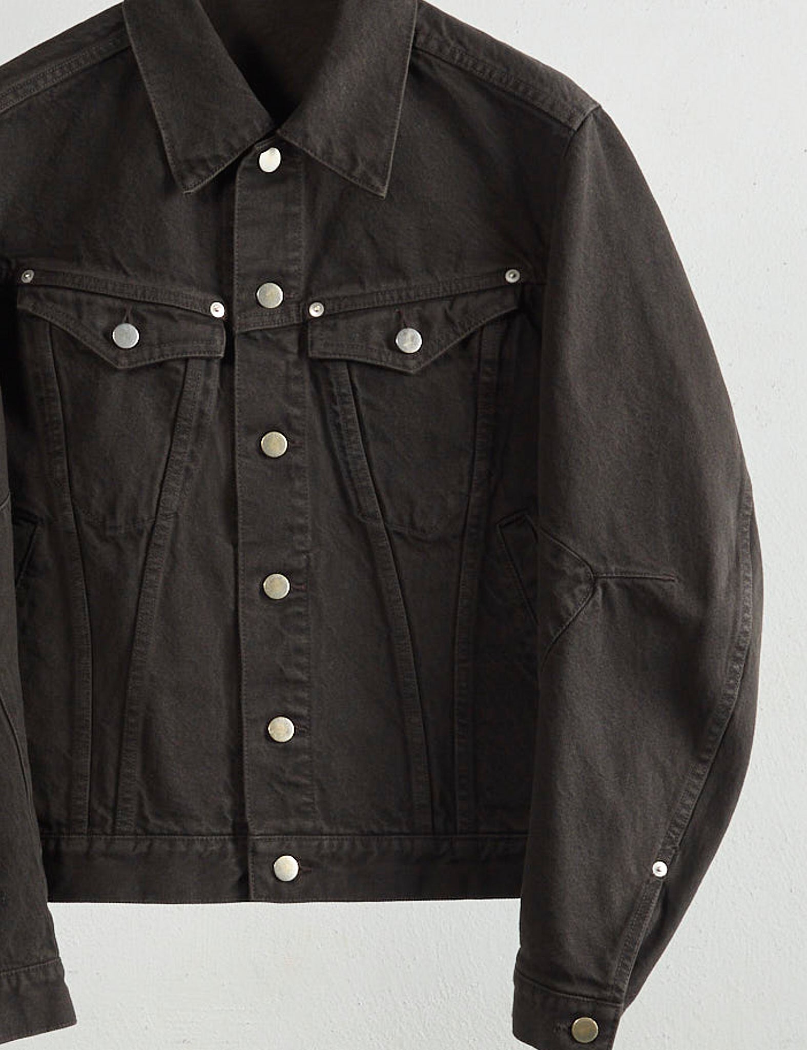 DARK BROWN 3D TRUCKER JACKET