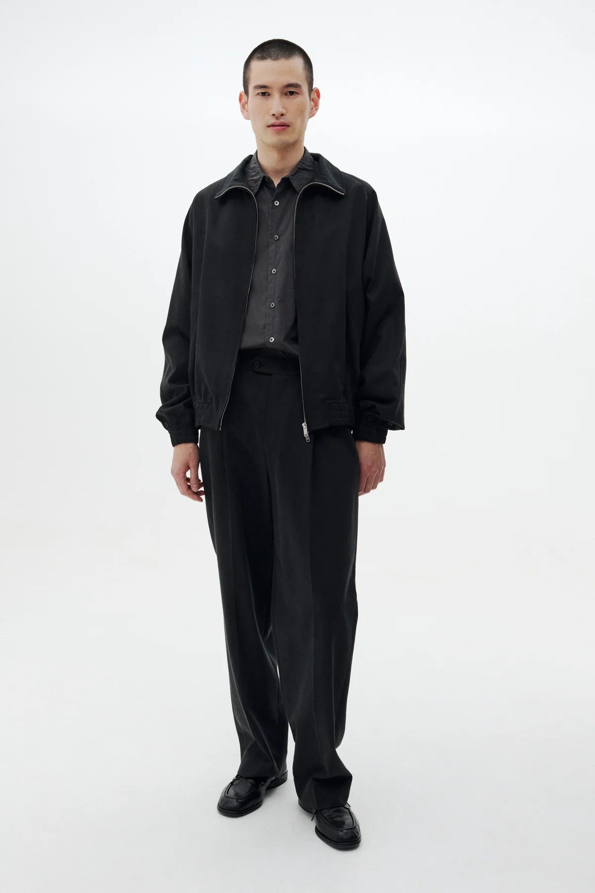 BLACK LOOSED DRIZZLER JACKET