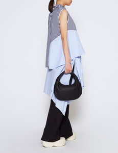 BLACK DEER LEATHER ROUND ONE SHOULDER BAG M