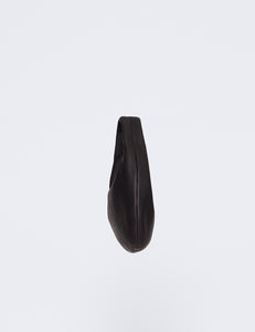 BLACK DEER LEATHER ROUND ONE SHOULDER BAG M