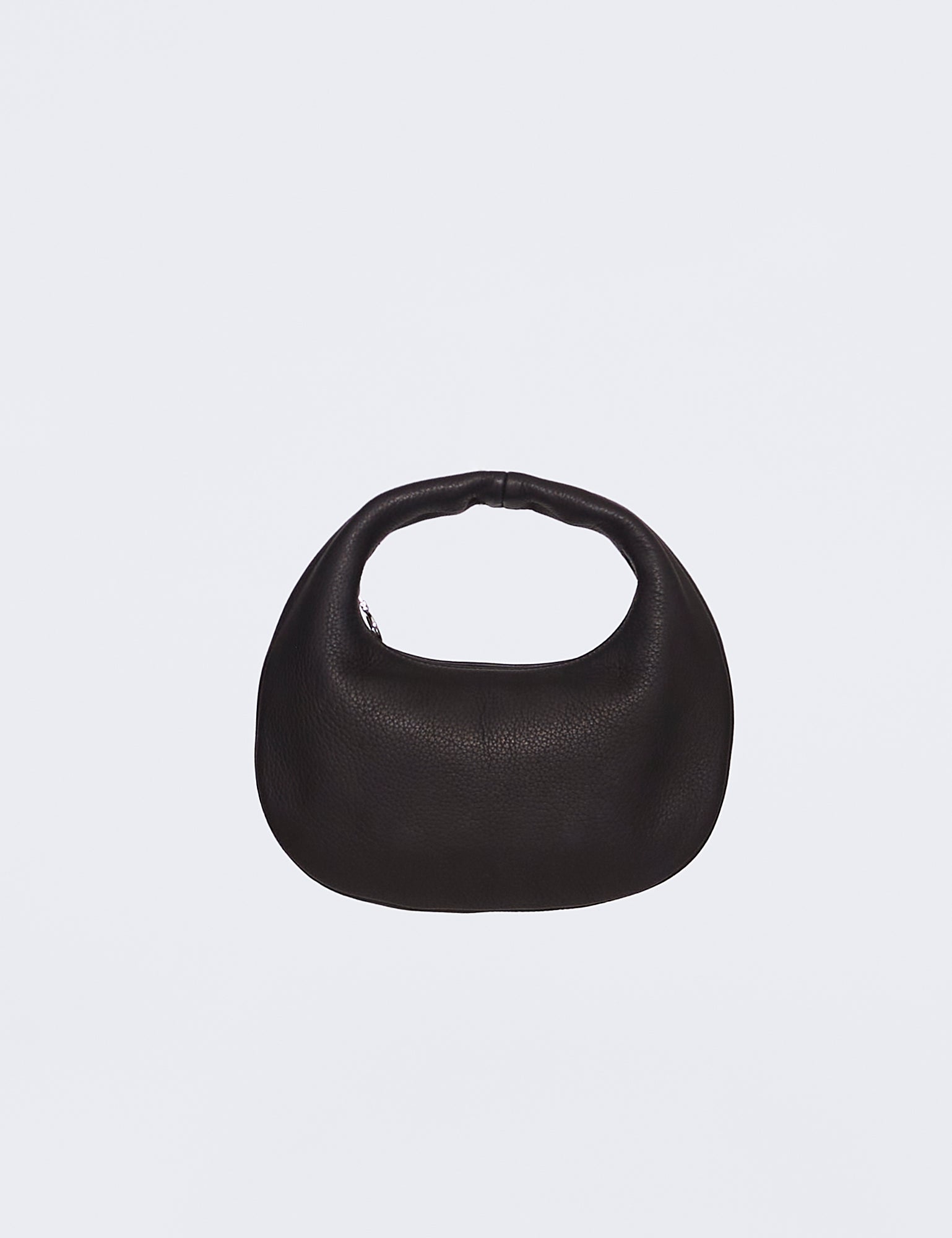BLACK DEER LEATHER ROUND ONE SHOULDER BAG S DA58