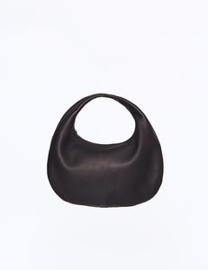 BLACK DEER LEATHER ROUND ONE SHOULDER BAG M