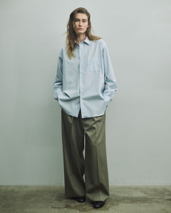 OFF BLUE OVERSIZED DOWN PAT SHIRT