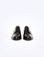 Load image into Gallery viewer, BLACK CROMO CALF PLAIN TOE LEATHER SHOES
