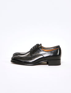 BLACK VEGETABLE CALF U TIP Leather shoes