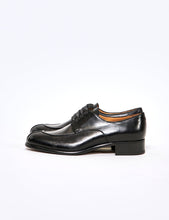 Load image into Gallery viewer, BLACK VEGETABLE CALF U TIP LEATHER SHOES
