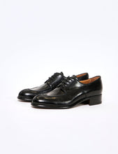 Load image into Gallery viewer, BLACK VEGETABLE CALF U TIP LEATHER SHOES
