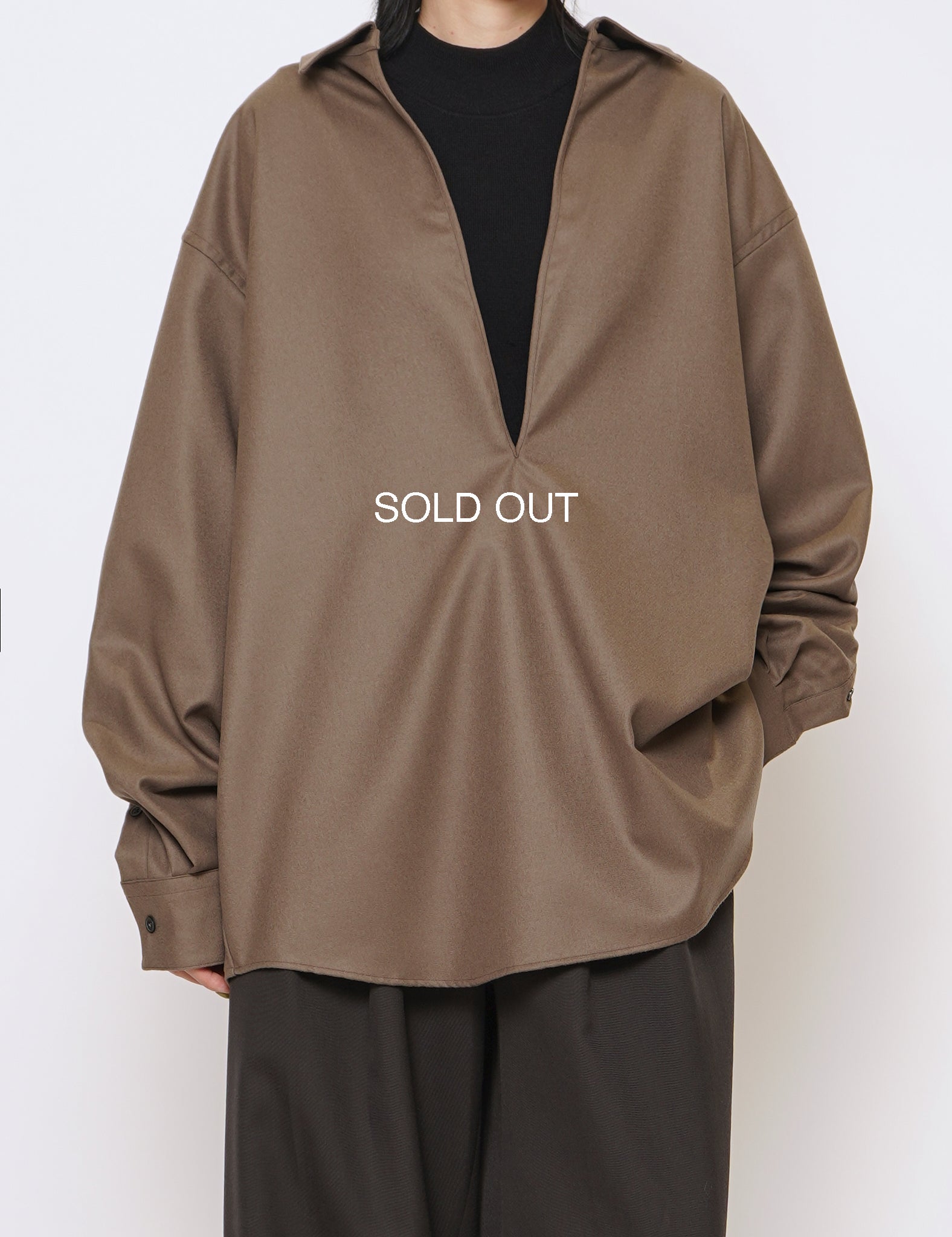 stein 20AW NO COLLAR BELTED stein 20aw NO COLLAR BELTED JACKET