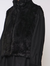 Load image into Gallery viewer, BLACK ACRYLIC FUR VEST
