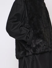 Load image into Gallery viewer, BLACK ACRYLIC FUR VEST
