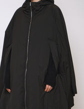 Load image into Gallery viewer, BLACK PADDED PONCHO
