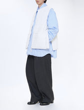 Load image into Gallery viewer, CHARCOAL S-CURVED WIDE LEG UTILITY TROUSERS
