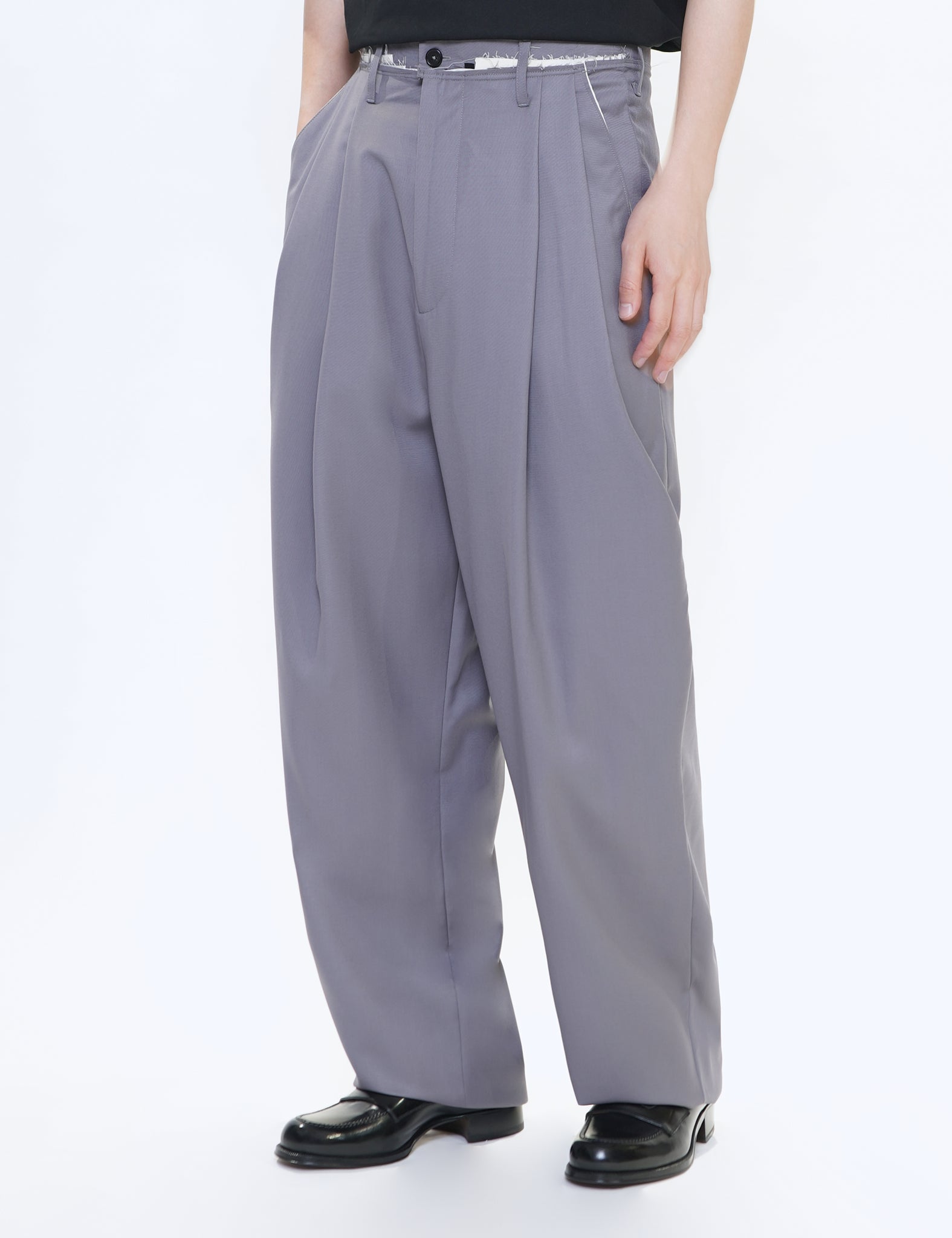 GREY SUIT PANTS