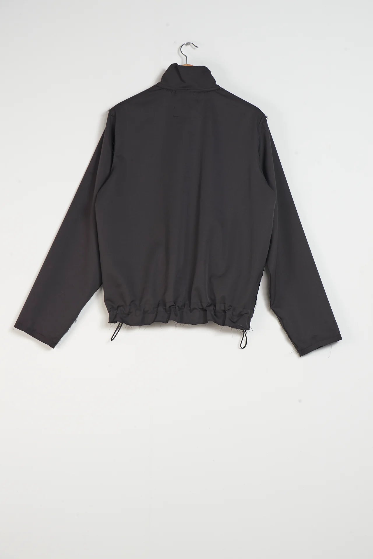 DARK BROWN WOOL TRACK JACKET