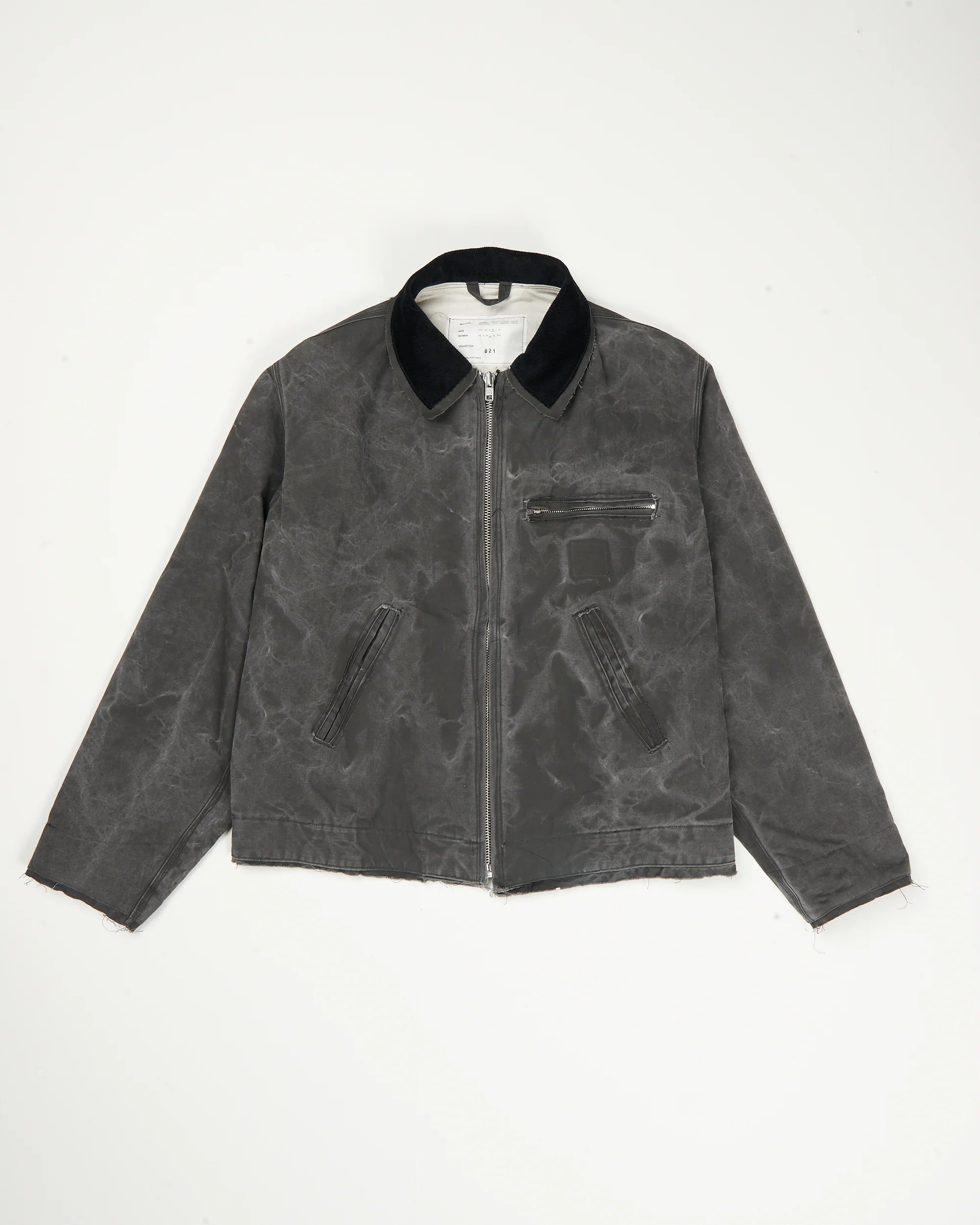 BLACK VINTAGE WASH WORKER JACKET