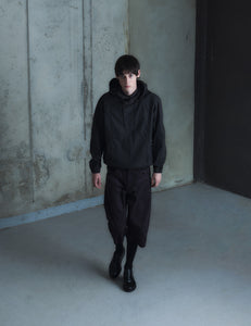 CHARCOAL COTTON GABARDINE AIDOS PARKA