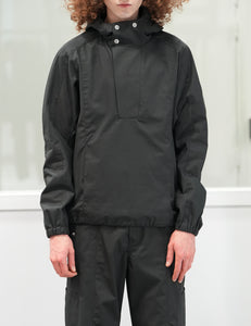 CHARCOAL COTTON GABARDINE AIDOS PARKA