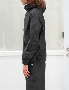 CHARCOAL COTTON GABARDINE AIDOS PARKA