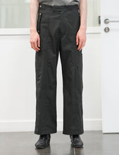 Load image into Gallery viewer, CHARCOAL COTTON GABARDINE CAROL TROUSERS
