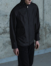 Load image into Gallery viewer, CHARCOAL COTTON GABARDINE NEMESIS BLOUSON
