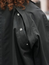 Load image into Gallery viewer, CHARCOAL COTTON GABARDINE NEMESIS BLOUSON
