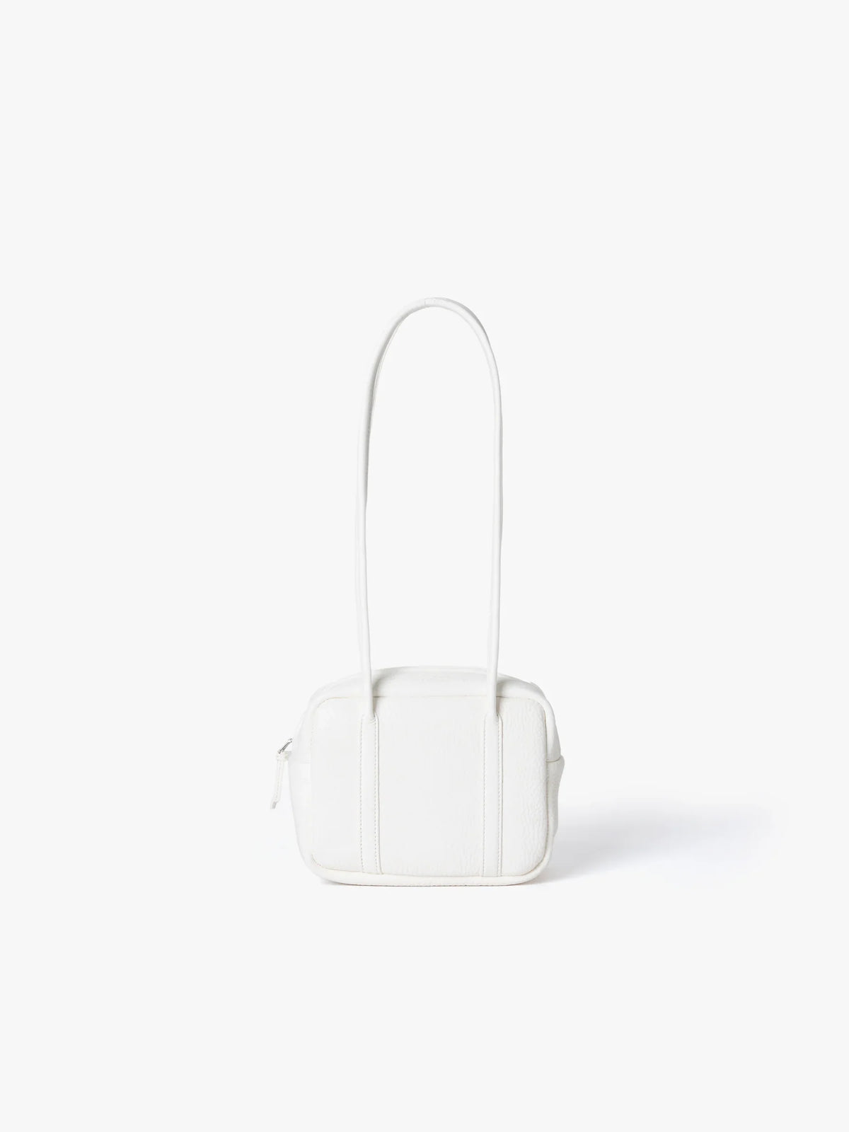 WHITE DEER LEATHER SQUARE BOSTON LONG HANDLE MINI BAG DA106