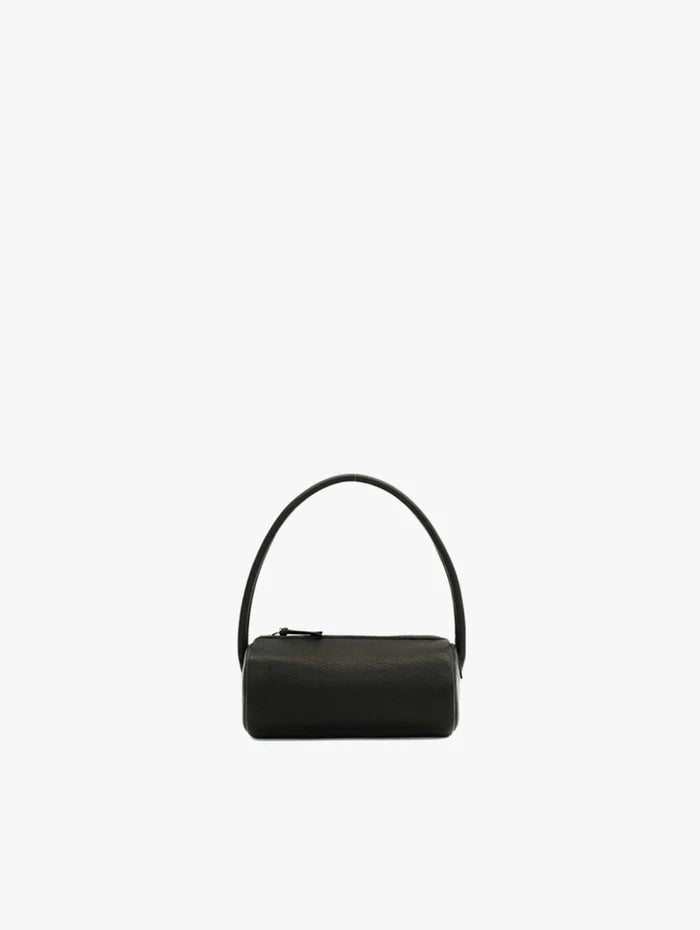 BLACK DEER LEATHER ONE HANDLE CYLINDER BAG DA132