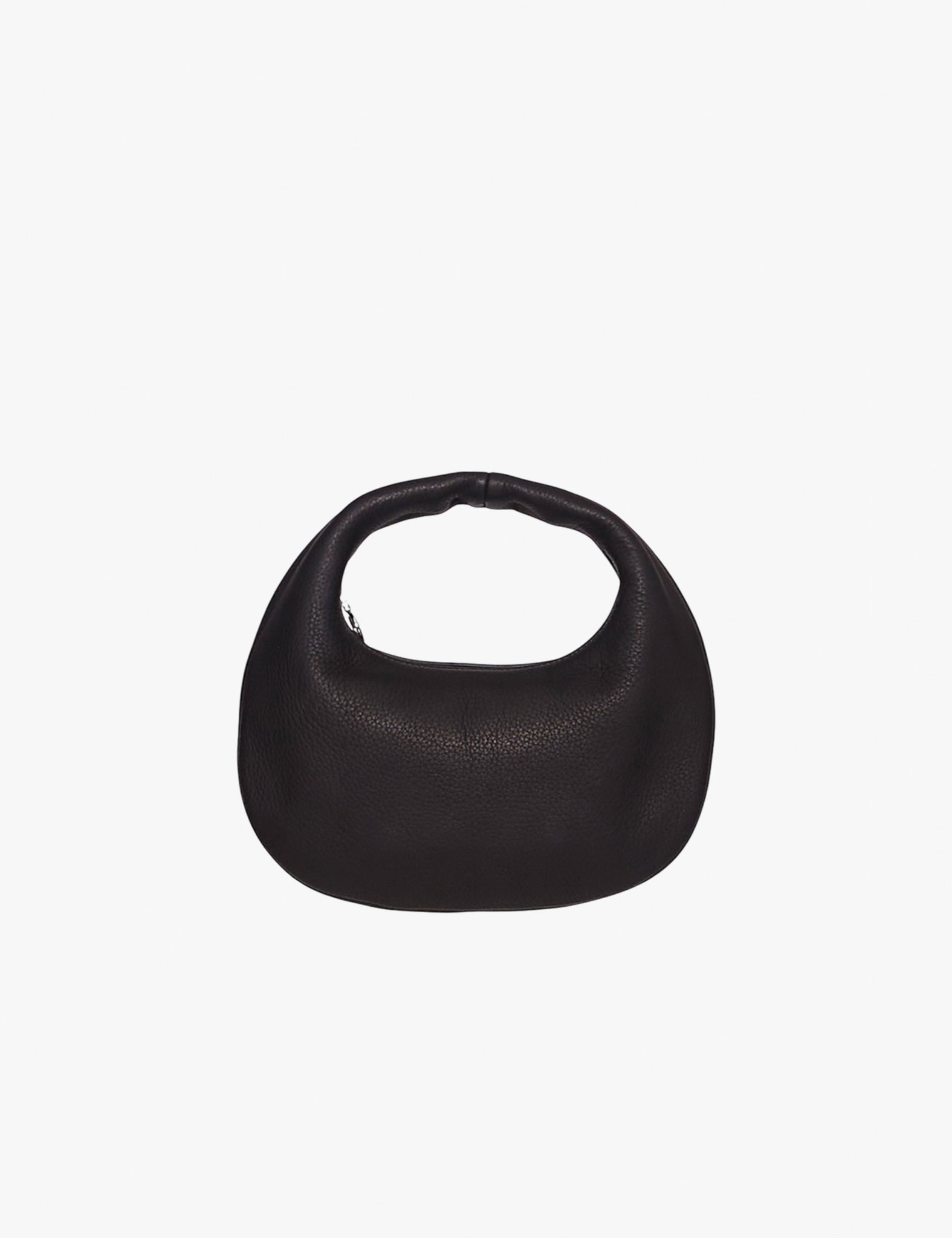 BLACK DEER LEATHER ROUND ONE SHOULDER BAG S DA58