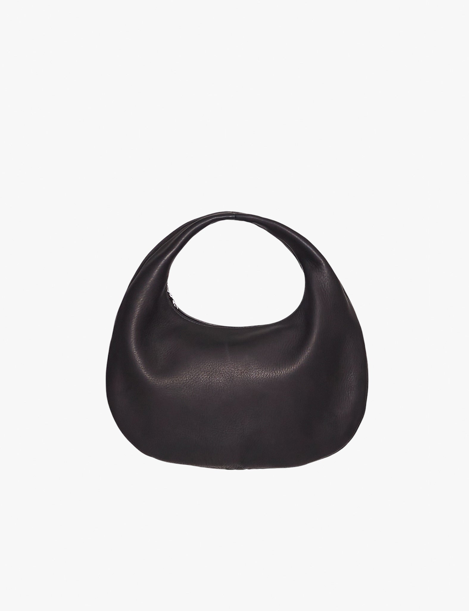 Aeta BLACK DEER LEATHER ROUND ONE SHOULDER BAG M DA59
