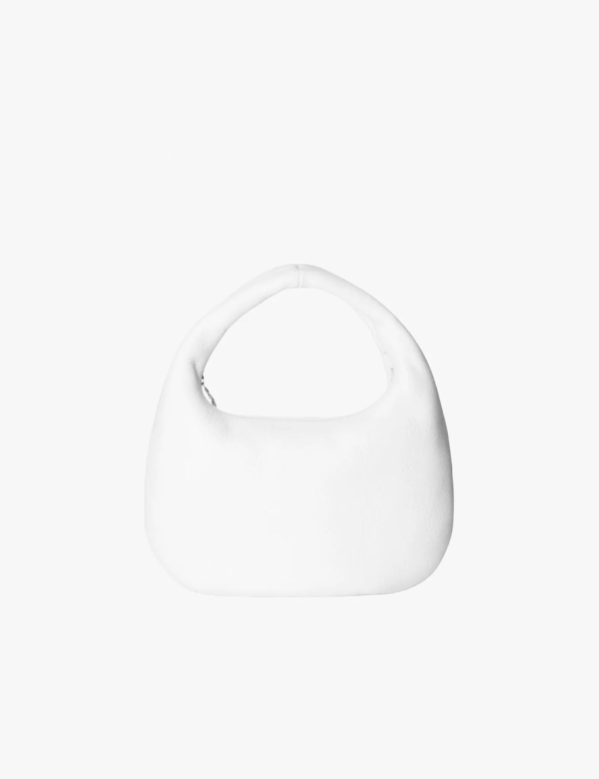 WHITE DEER LEATHER ROUND ONE SHOULDER BAG M DA59