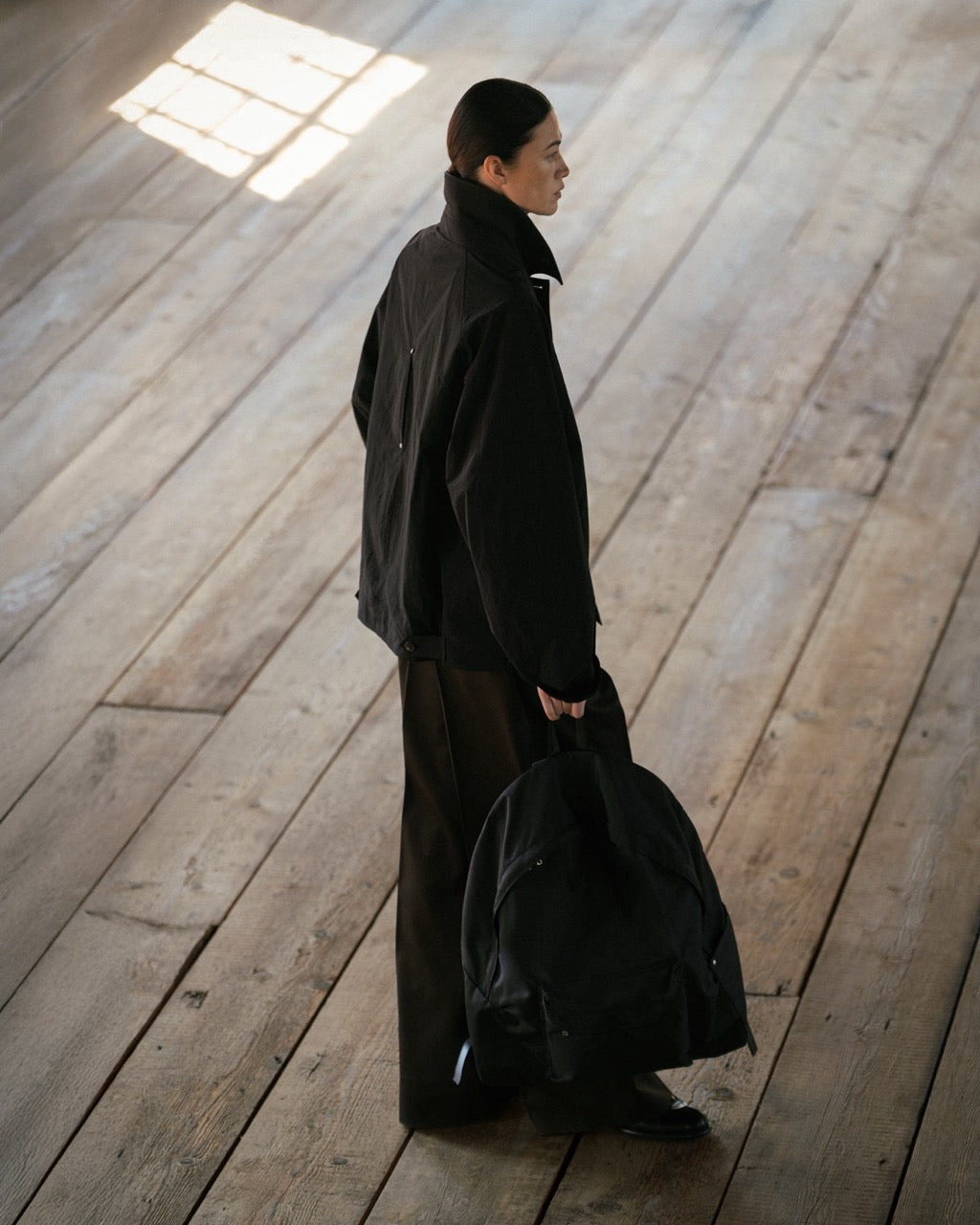 GRAPH LAYER EXCLUSIVE BLACK NYLON OXFORD BACKPACK