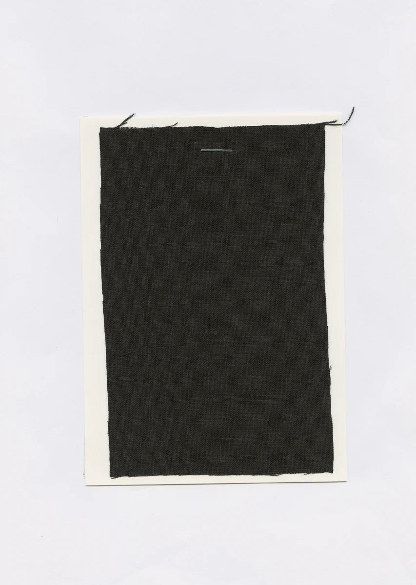 BLACK LINEN WRAP SKIRT