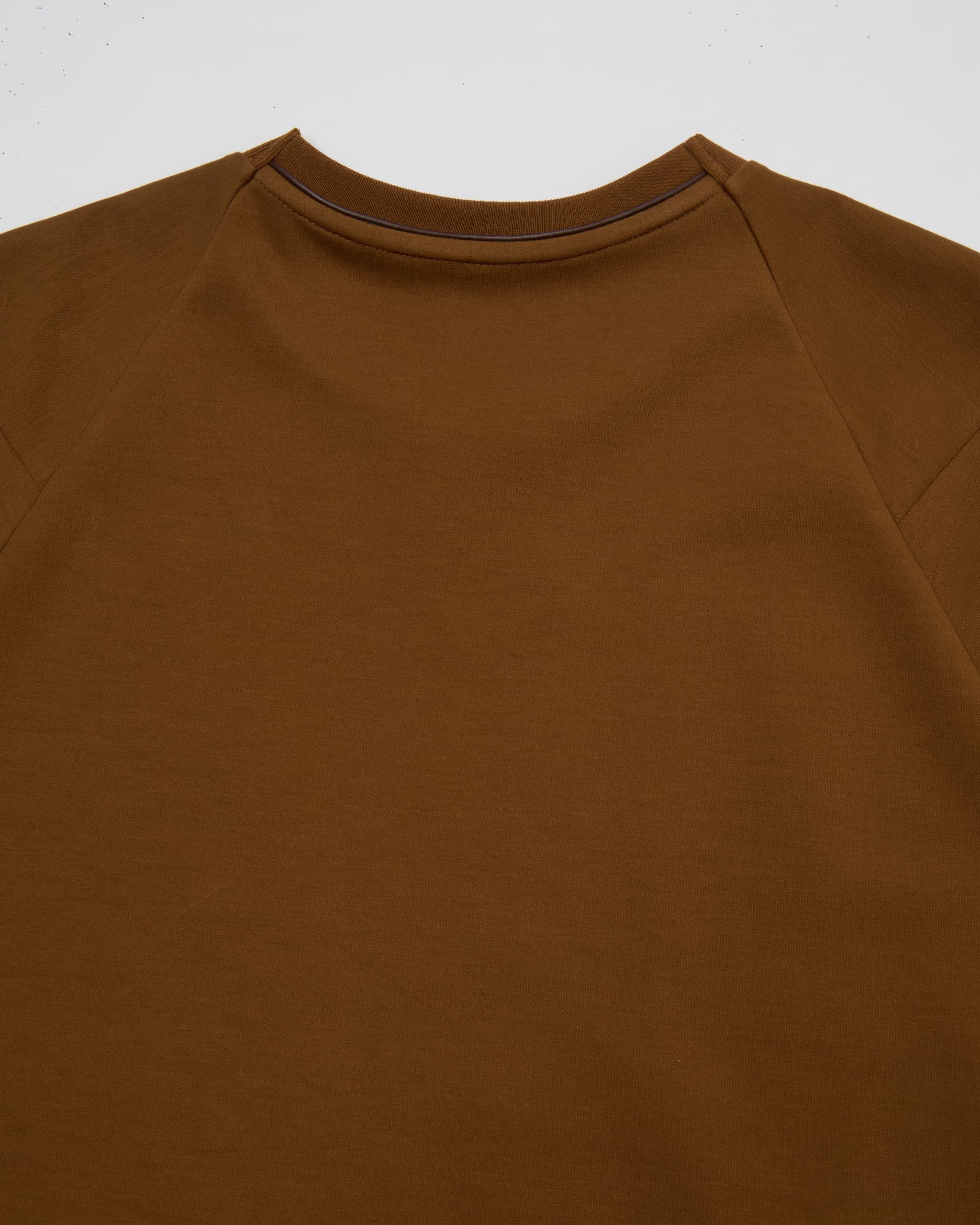 BROWN HALF-SLEEVED T-SHIRT