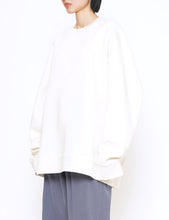 Load image into Gallery viewer, IVORY MODIFIED SLEEVE JERSEY PULLOVER
