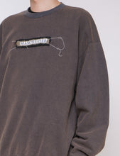 Load image into Gallery viewer, NAVY BLUE TYPE 72 EMBROIDERED LONG SLEEVE SWEAT
